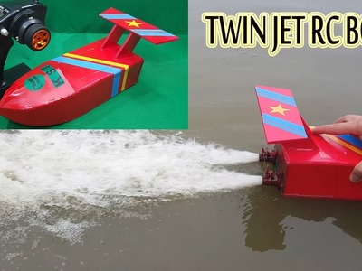How to make a Twin Jet RC Boat Using Turbo Jet Motor