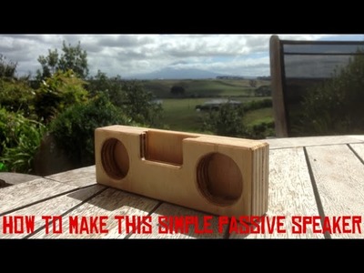 ????How to make a wooden passive speaker ????004????