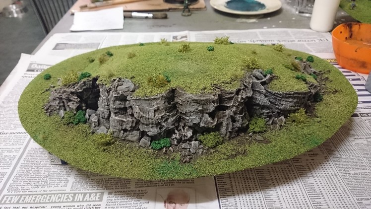 How to make cork bark rock faces for your wargaming scenery