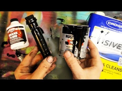 How To Make Graffiti Paint And Homemade Mop Tutorial