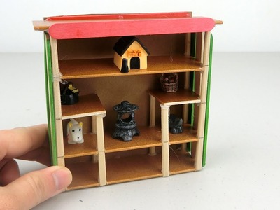 How to make Miniature Closet DIY for Dollhouse | Popsicle Stick Crafts ideas