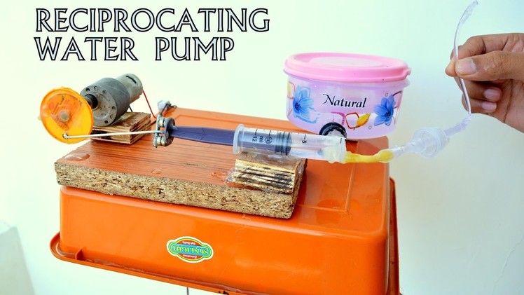 How to Make Reciprocating Pump - A Science Project at Home