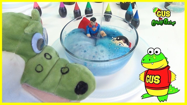 How To Make Volcano Eggs Spiderman Batman Superman! Kids Science Experiment Baking Soda and Vinegar