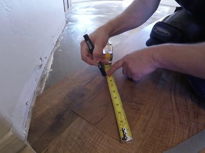 HOW TO MEASURE AND CUT ANGLES ON LVP FLOORING