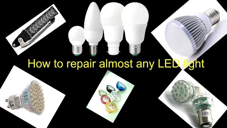 How to repair. fix broken led light [bulb]