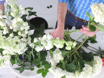 How to Use Floral Frogs: Tall and Dramatic Arrangement