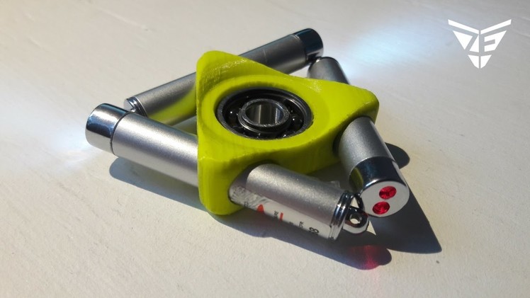 Laser Fidget Spinner 2.0 (3D printed)