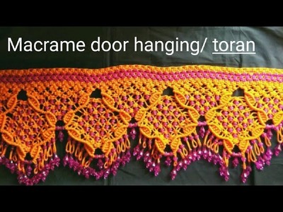 Macrame door hanging. toran