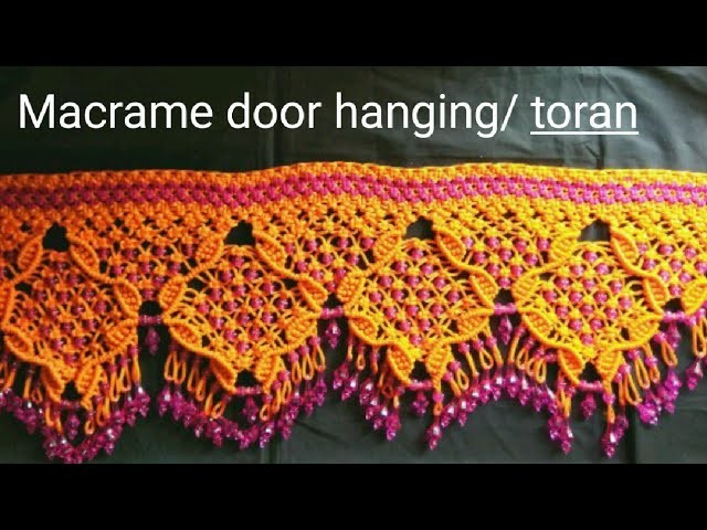 Macrame door hanging. toran