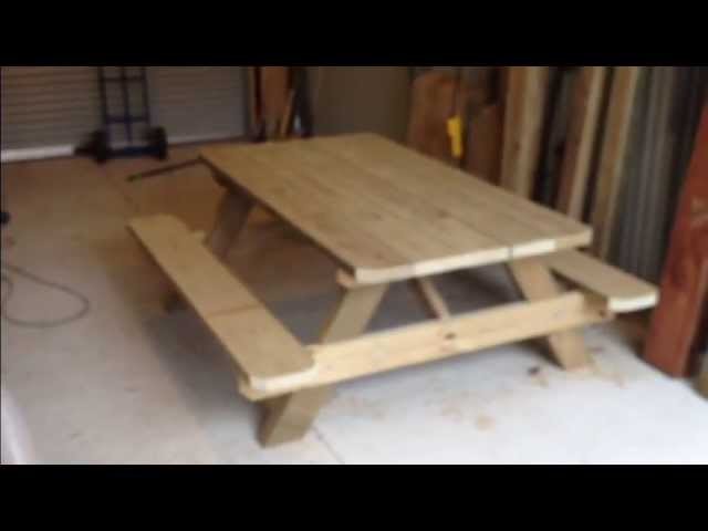 Making a solid outdoor picnic table