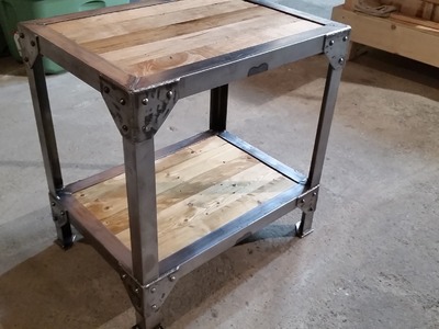 Making a Wood and Metal Side Table End Tables