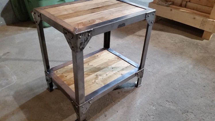 Making a Wood and Metal Side Table End Tables