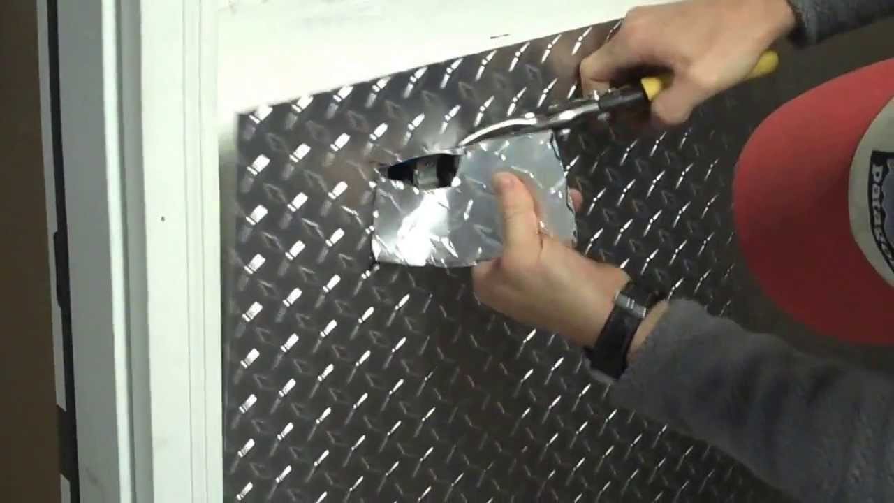 Part 1 - Installing aluminum diamond plate wall panels in garage, how