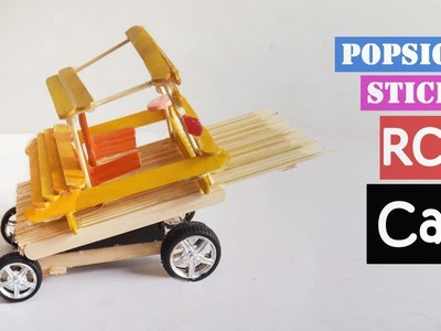 Popsicle Stick RC Car | Easy Crafts Ideas - DIY Toy for kids