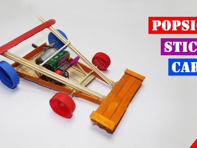 Popsicle Stick RC Car Toy for kids | Easy Crafts Ideas