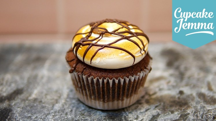S'mores Cupcake Recipe | Cupcake Jemma