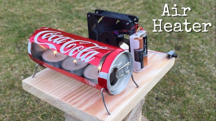 Simple idea - How to Make an Air Heater Using Candles - Easy to Build