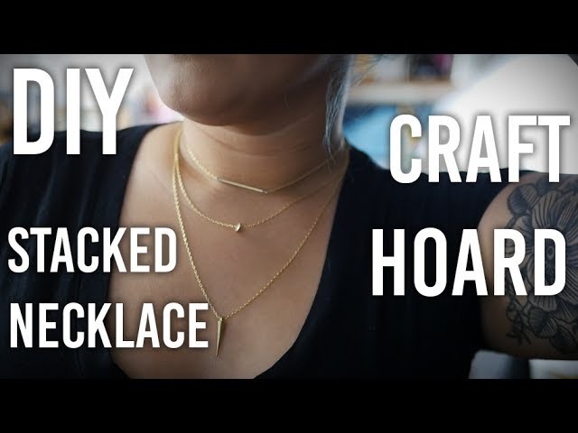 Tackling My Craft Hoard - Stacked Necklace : DIY