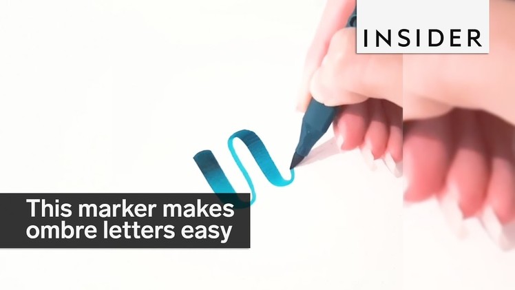 This marker makes ombre lettering a breeze