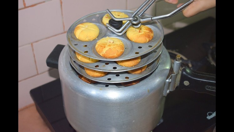 इडली स्टैंड में बनाये टेस्टी बिस्किट | Cookies.Biscuit Recipe Without Oven | Cooker me bnaye Biscuit
