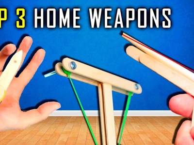 Top 3 Homemade Weapons (Popsicle Sticks)