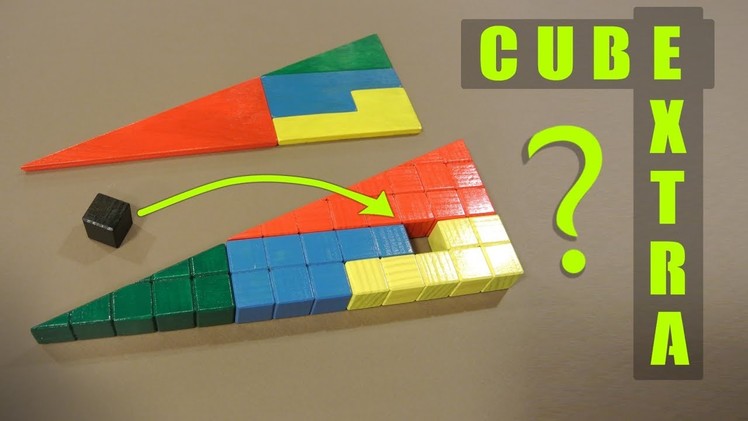Triangle hole trick: made 3D from cubes and explained