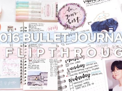 2016 bullet journal flip through || studyng