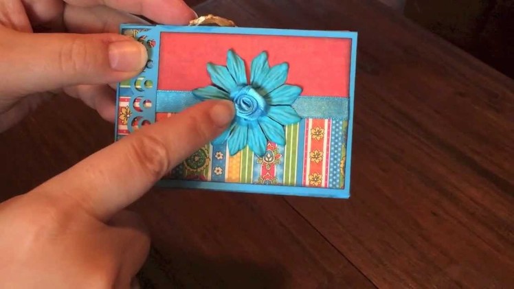 A lovely gatefold pocket card - with some scrap mats