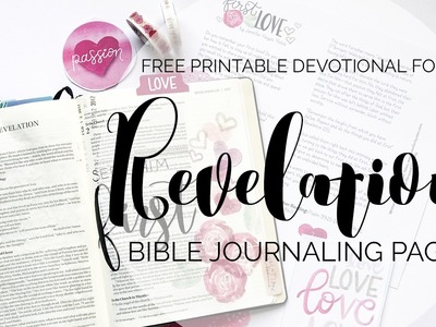 Bible Journaling: First Love Devotional & Wax Paper Transfer Technique!