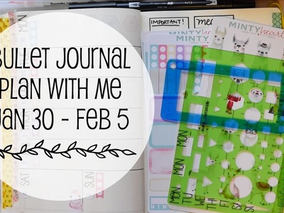 Bullet Journal Plan With Me | Jan. 23rd - 29th