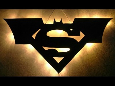 Creative Ideas: Amazing Batman vs Superman Badge Led Light