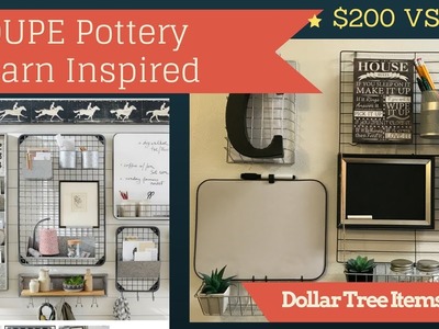DIY Dollar Tree Wall Organizer Dupe | PotteryBarn Inspired | Collab With Couponing4ever