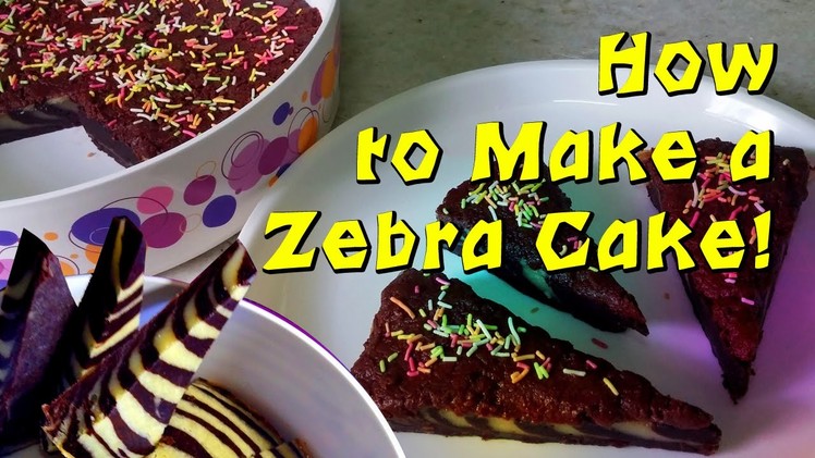 DIY : How to Make a Zebra Cake | Eggless Cake Recipe