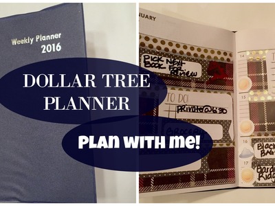 DOLLAR TREE PLANNER! Plan With Me | PLAID