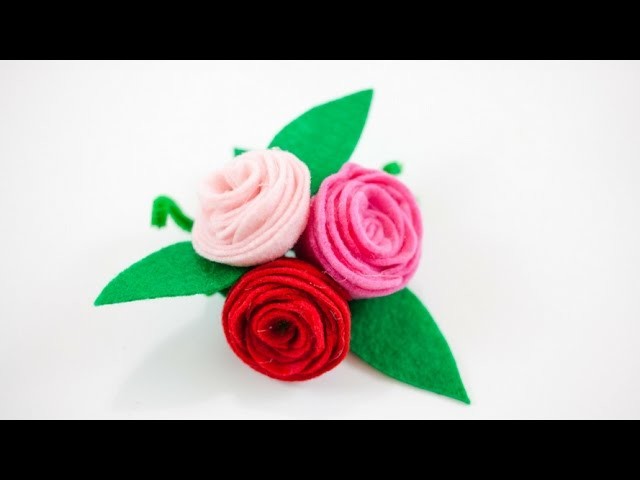 Felt Rose Bouquet
