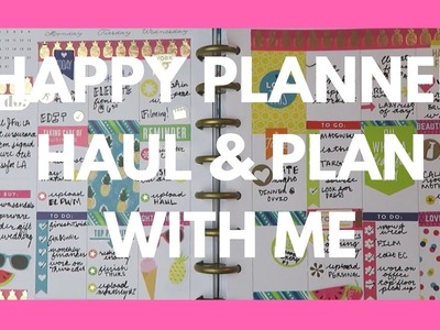 Happy Planner Haul and Plan With Me!. NO ETSY STICKERS Planning!