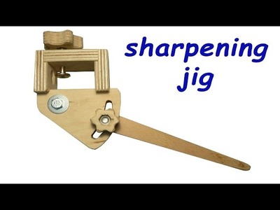 Homemade sharpening jig for woodturning tools (free plans)