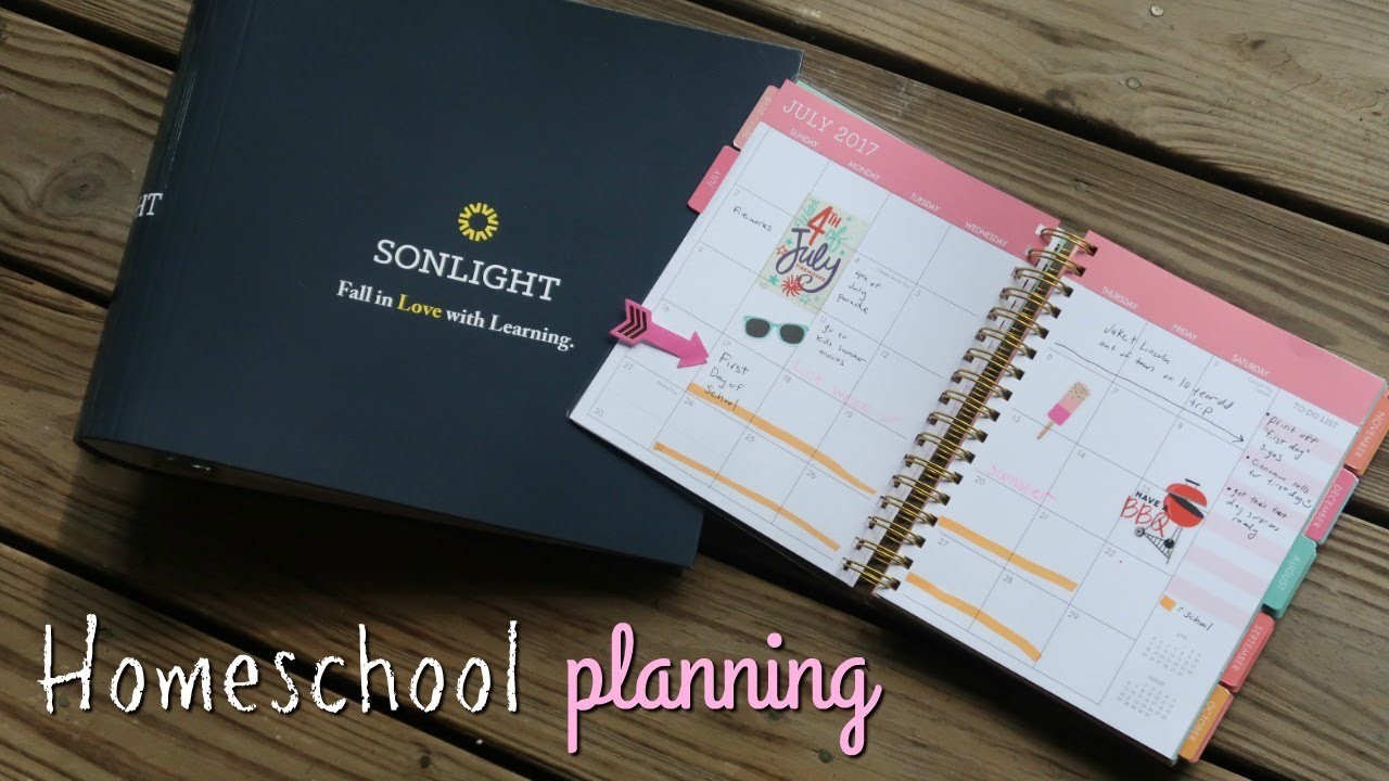 How I Plan on using a Planner in my Homeschool