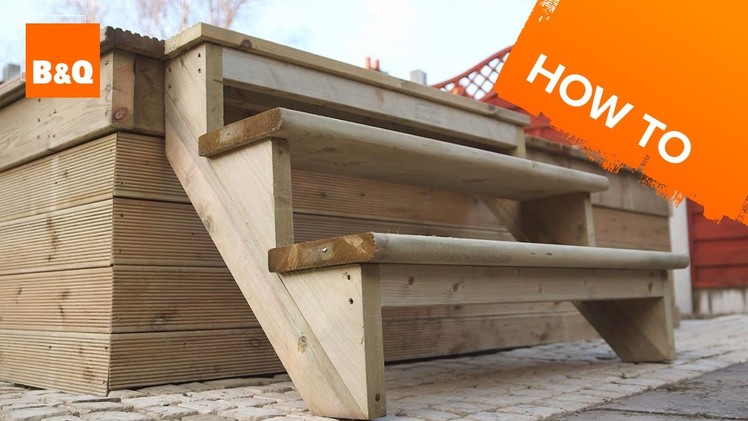 How to build a decking step