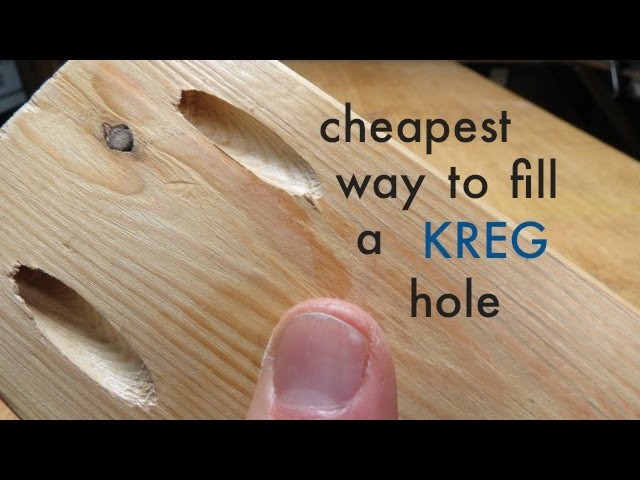 How to ● Cheapest way to fill a KREG pocket hole