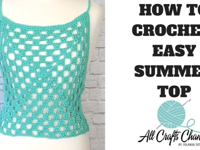 How to Crochet Top using Granny Squares ( Cover up ) pattern