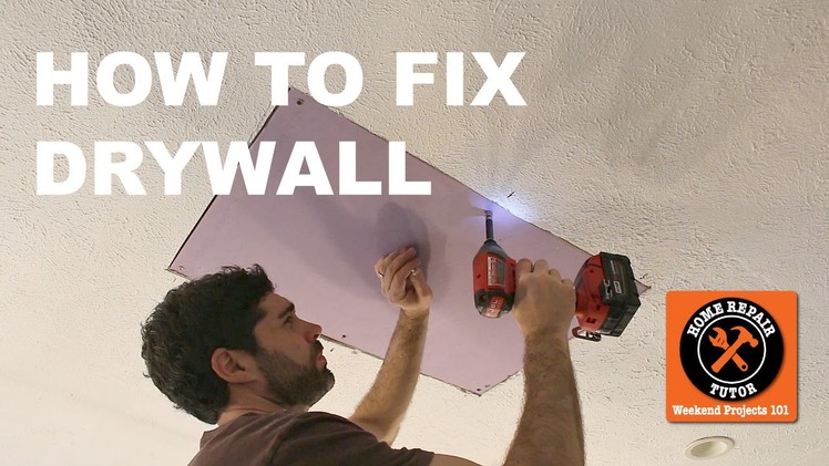 How to Fix Drywall in a Bathroom or Any Other Room (Step-by-Step)  -- by Home Repair Tutor