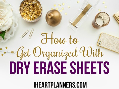 How to Get Organized with Dry Erase Menu Planner and Freezer Inventory