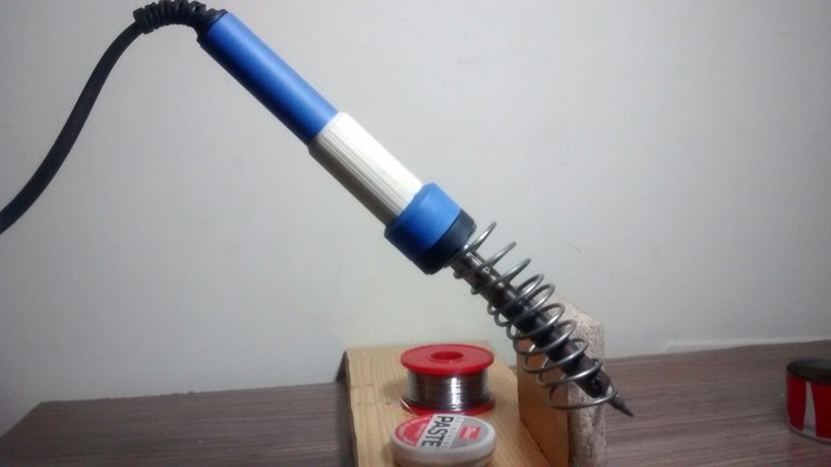 HOW TO MAKE A SOLDERING IRON STAND