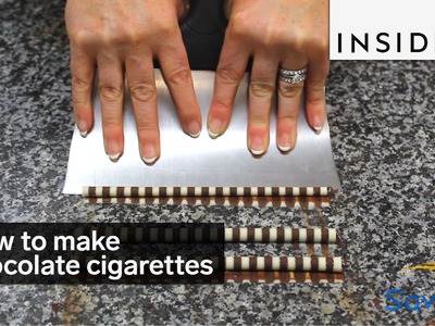 How to make chocolate cigarettes
