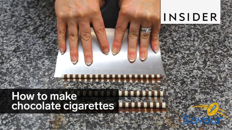 How to make chocolate cigarettes