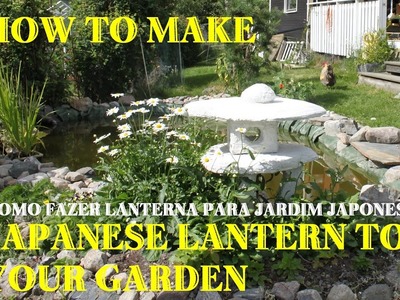 HOW TO MAKE JAPANESE LANTERN FOR GARDEN