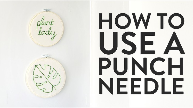 How to Use a Punch Needle (and Make Quick, Easy Embroidered Wall Art!)