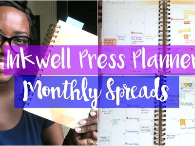 Inkwell Press Planner Functional Monthly Spreads | Pretty Functional Planning | Planner Update
