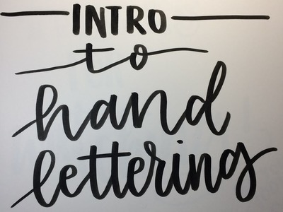 Intro to Hand Lettering with Crayola Markers
